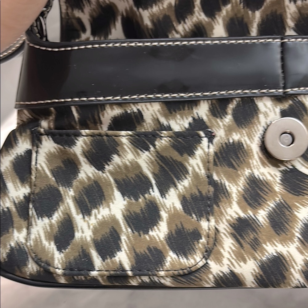 Y2K Guess Black Leopard Print Women's Bag - Picture 7 of 7